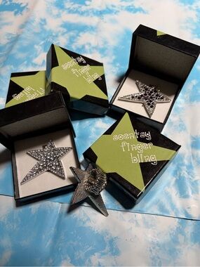 Scentsy Silver Star Finger Bling Sets